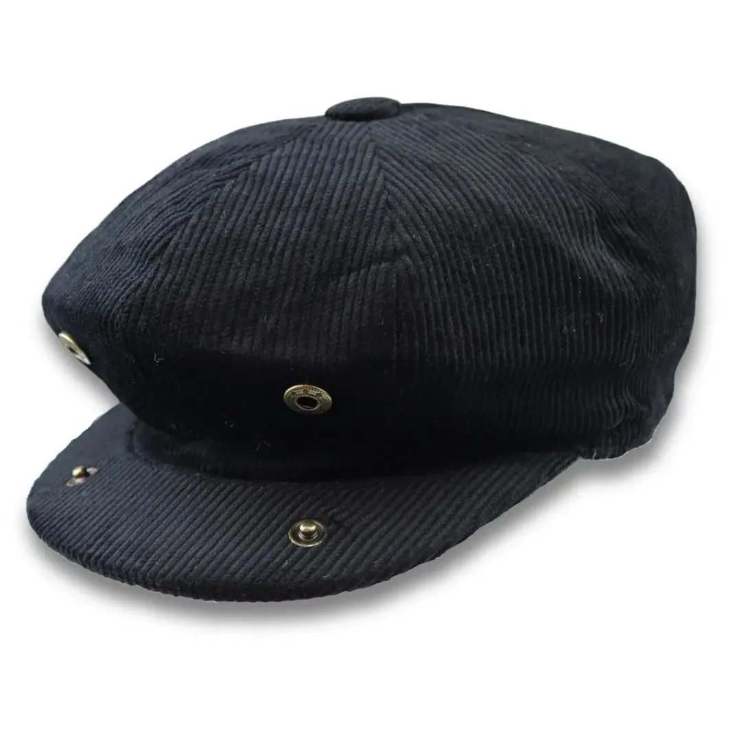 Men's 100% Cotton Corduroy Newsboy Flat Cap