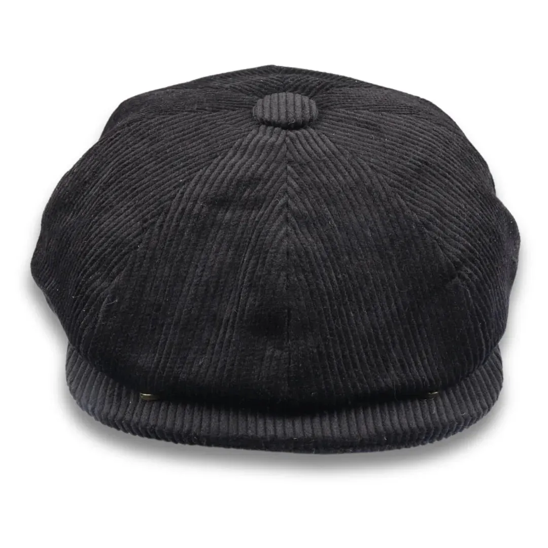 Men's 100% Cotton Corduroy Newsboy Flat Cap