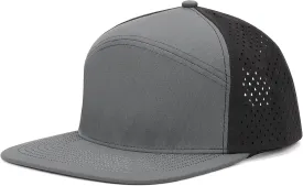 Mens Golf Trucker Hat Outdoor Lightweight Snapback Closure Flat Brim Laser Cut Baseball Cap for Women
