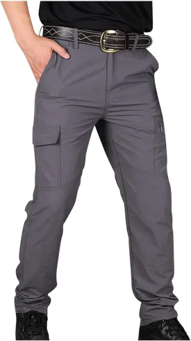 Men's Outdoor Cargo Hiking Pants Lightweight Waterproof Quick Dry Tactical Pants Casual Work Pants Joggers Trousers