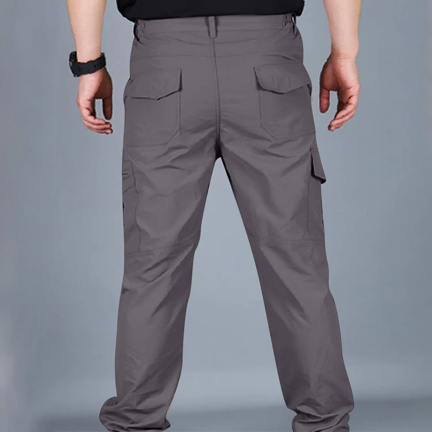 Men's Outdoor Cargo Hiking Pants Lightweight Waterproof Quick Dry Tactical Pants Casual Work Pants Joggers Trousers