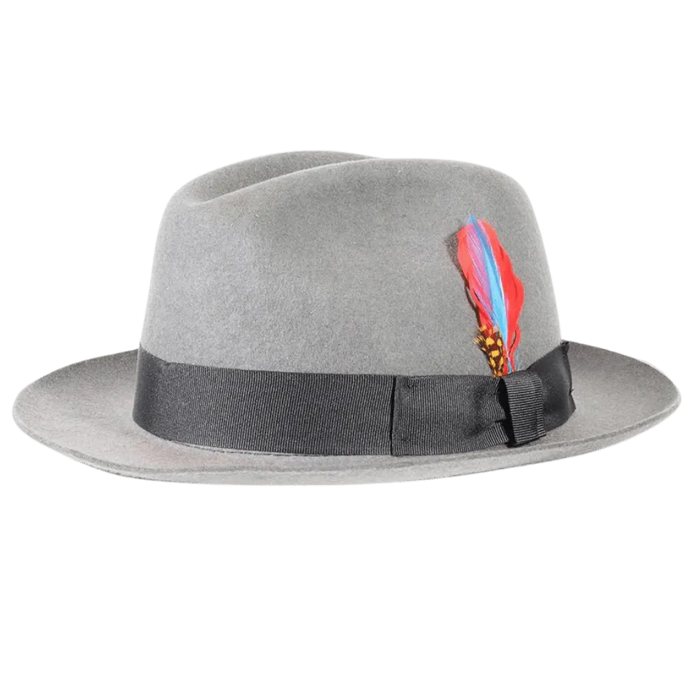 Men's Trilby Hat - Grey