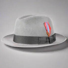 Men's Trilby Hat - Grey