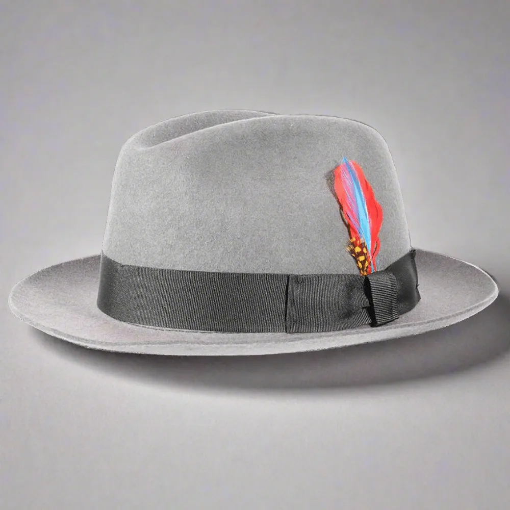 Men's Trilby Hat - Grey