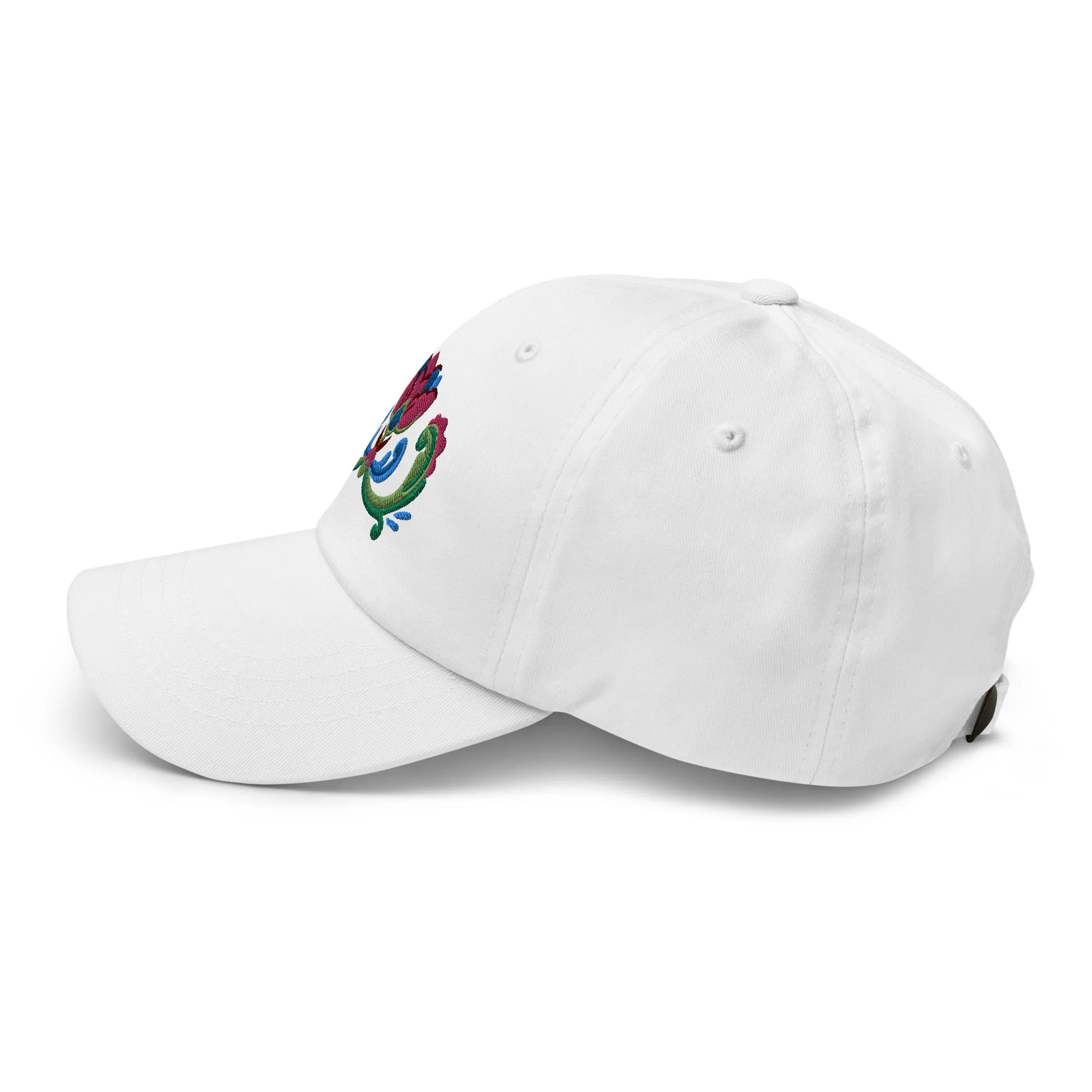 Norwegian Rosemaling Embroidered Dad Hat