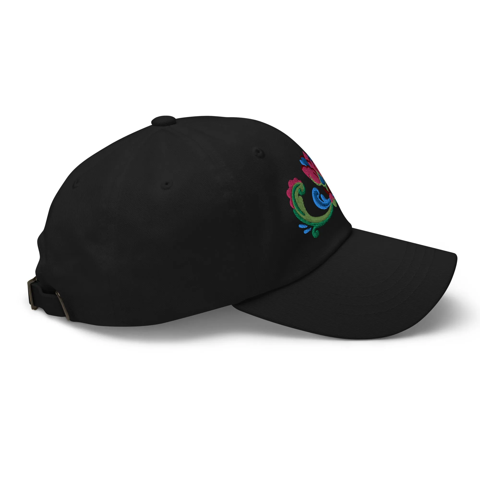 Norwegian Rosemaling Embroidered Dad Hat