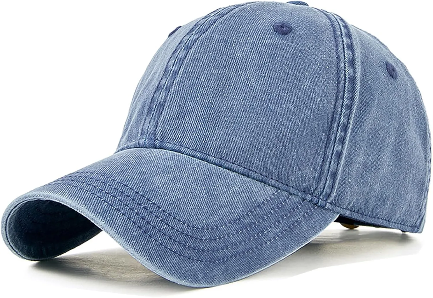 Oversized XL XXL 100% Cotton Basebal Cap Large Dad Washed Sport Cap Unconstructed Low Profilel Hat for Big Head(23.5"-25.5")