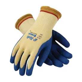 PIP G-Tek KEV 09-K1310V/M Seamless Knit DuPont Kevlar Glove with Latex Coated Crinkle Grip Work Gloves, Vend Ready, Yellow, Medium, 1 Pair