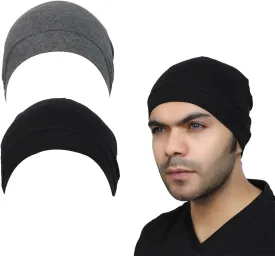 Premium Cotton Helmet Liner Sweat Wicking Skull Cap Beanie. Ultimate Performance Moisture Wicking. Fits Under Helmets 2 Piece