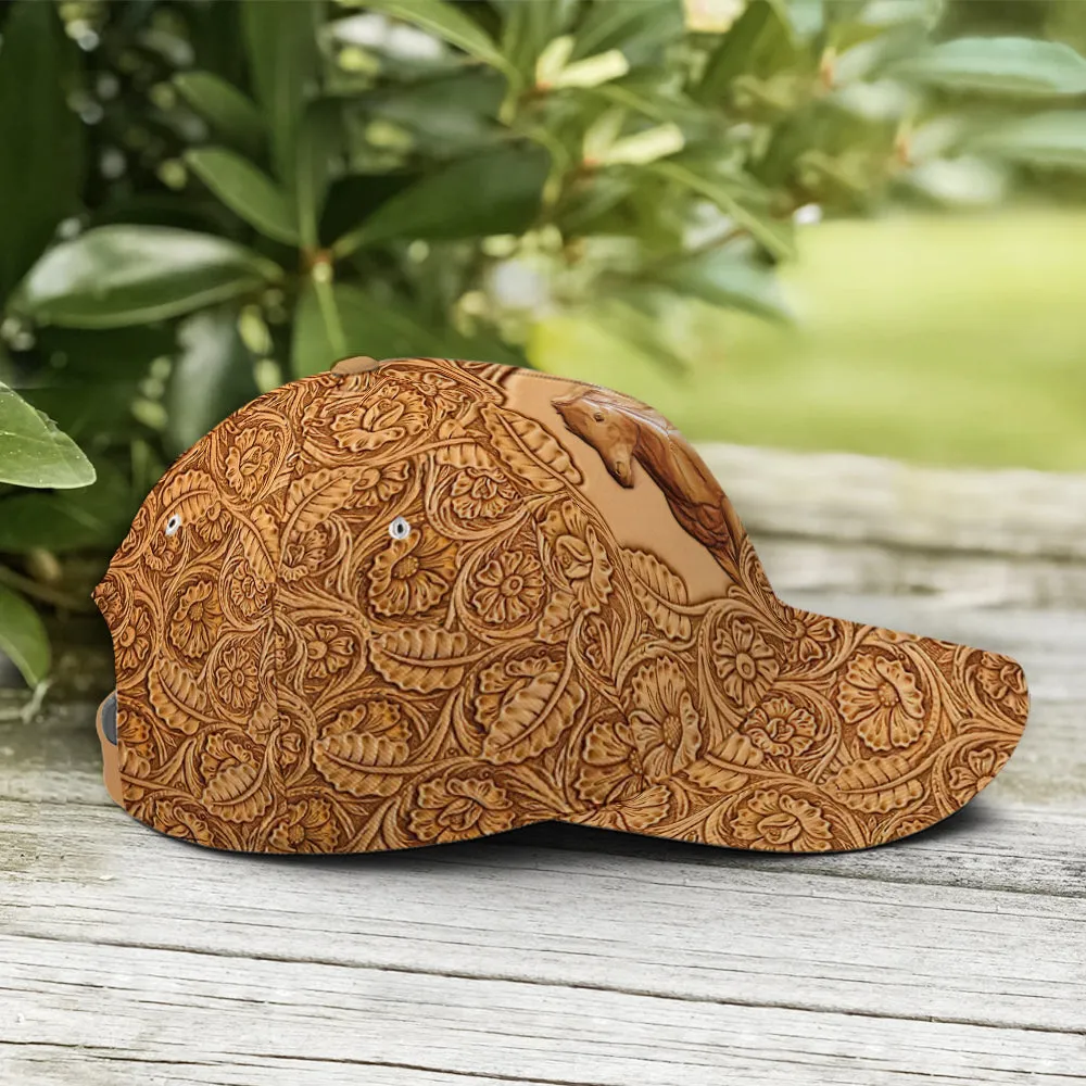 Running Horse Wood Style Baseball Cap Coolspod