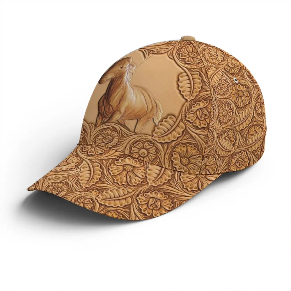 Running Horse Wood Style Baseball Cap Coolspod