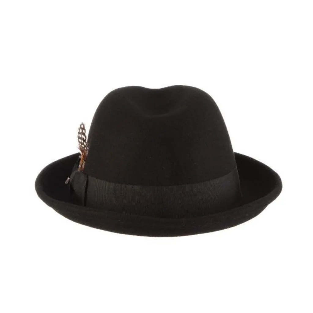 Scala Coeur Crushable Wool Felt Trilby Hat