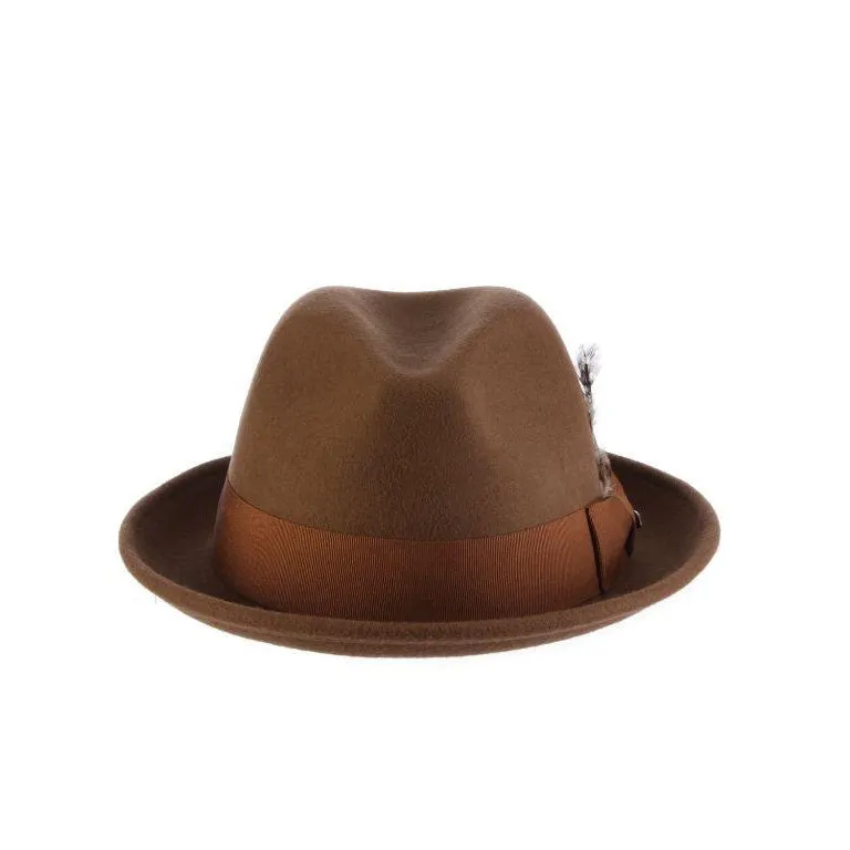 Scala Coeur Crushable Wool Felt Trilby Hat
