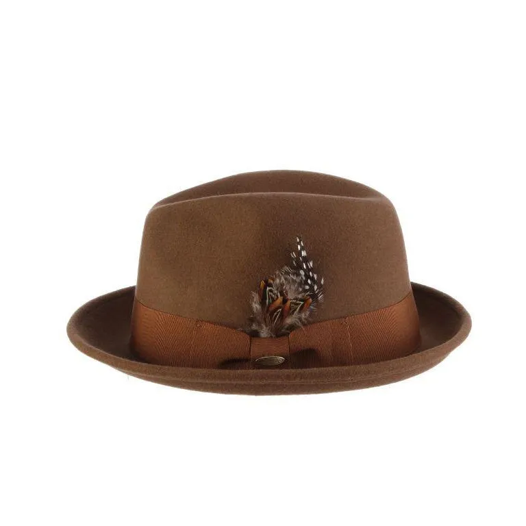 Scala Coeur Crushable Wool Felt Trilby Hat