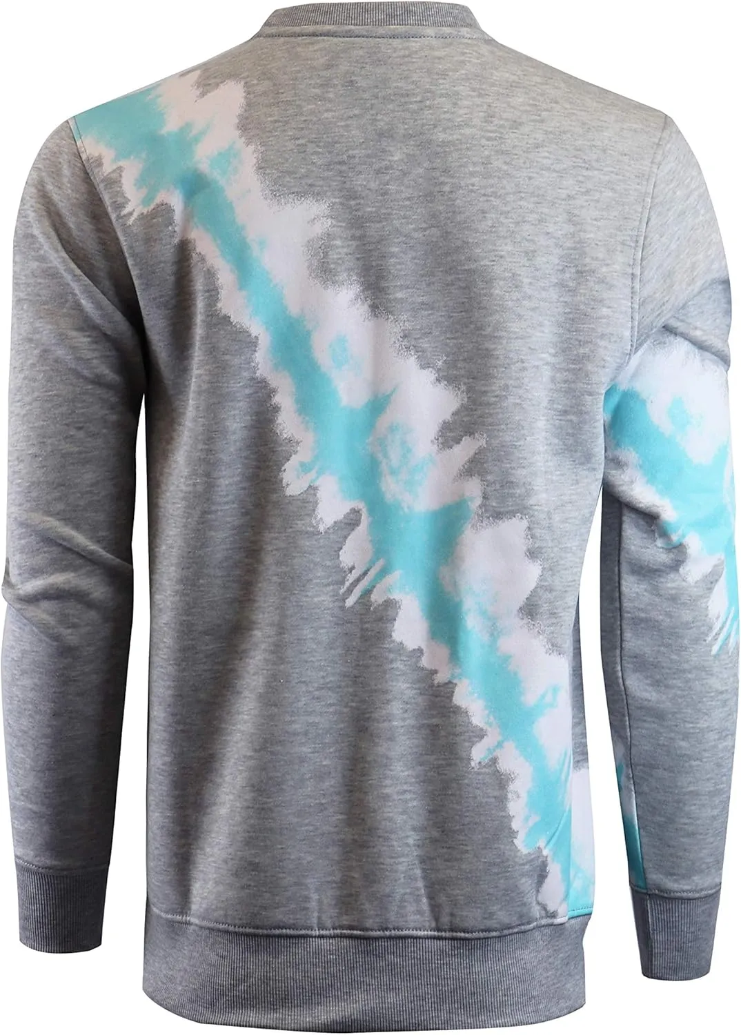 Screenshotbrand Mens Urban Hip Hop Premium Tie Dye Fleece - Pullover Active Urbanwear Street Fashion Crew Neck Sweatshirt
