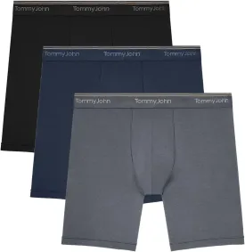 Tommy John Men's Luxe Modal 6" Boxer Brief Underwear 3-Pack