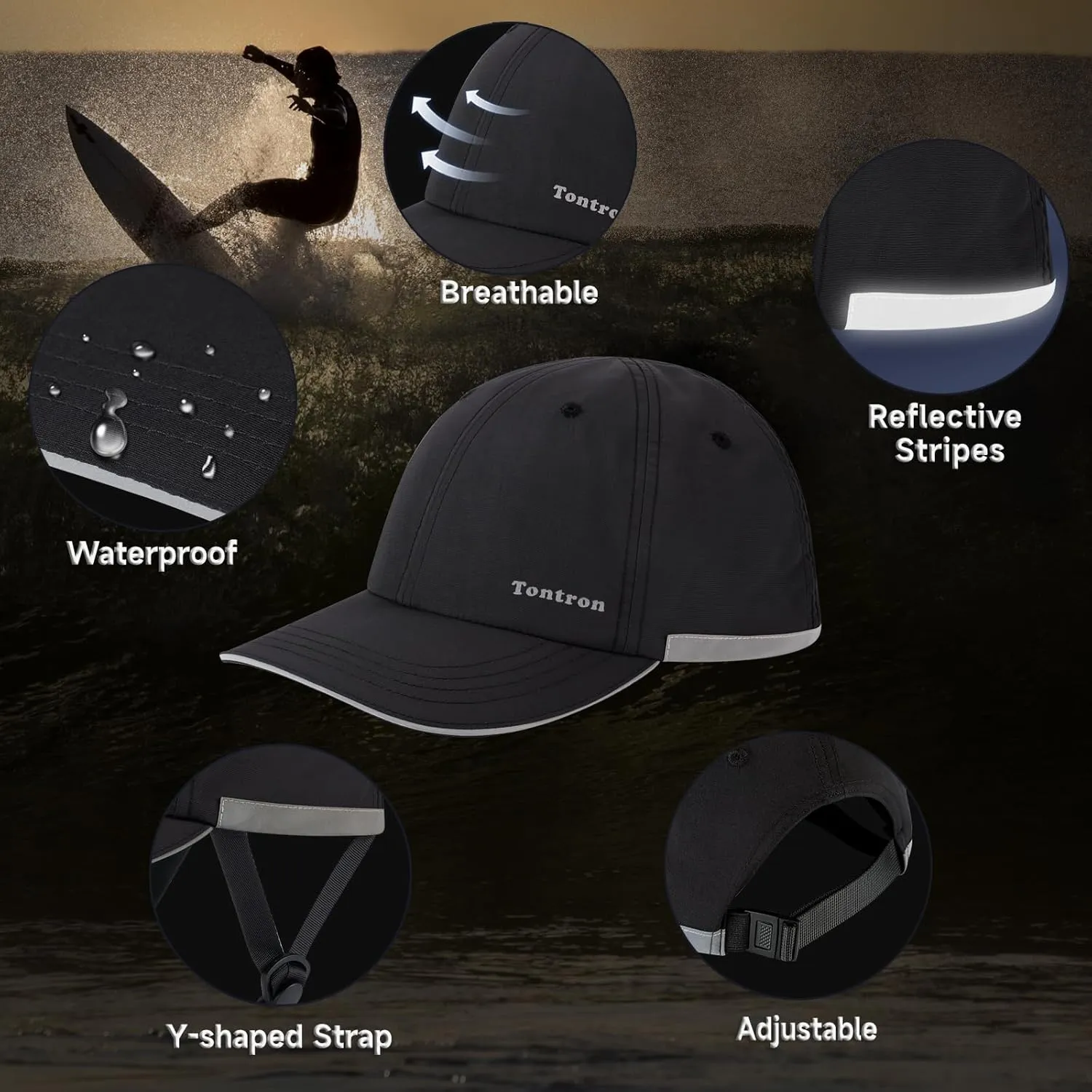 Tontron Wasumer Watersports Helmet Cap | Kayaking Bump Cap| Rafting Bump Cap| Surfing Hat | Low Profile Helmet