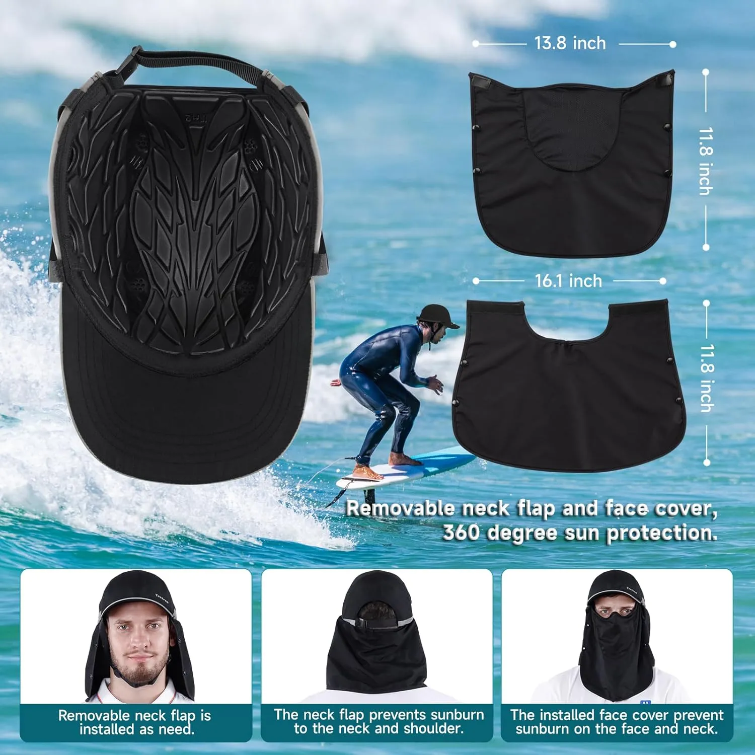 Tontron Wasumer Watersports Helmet Cap | Kayaking Bump Cap| Rafting Bump Cap| Surfing Hat | Low Profile Helmet