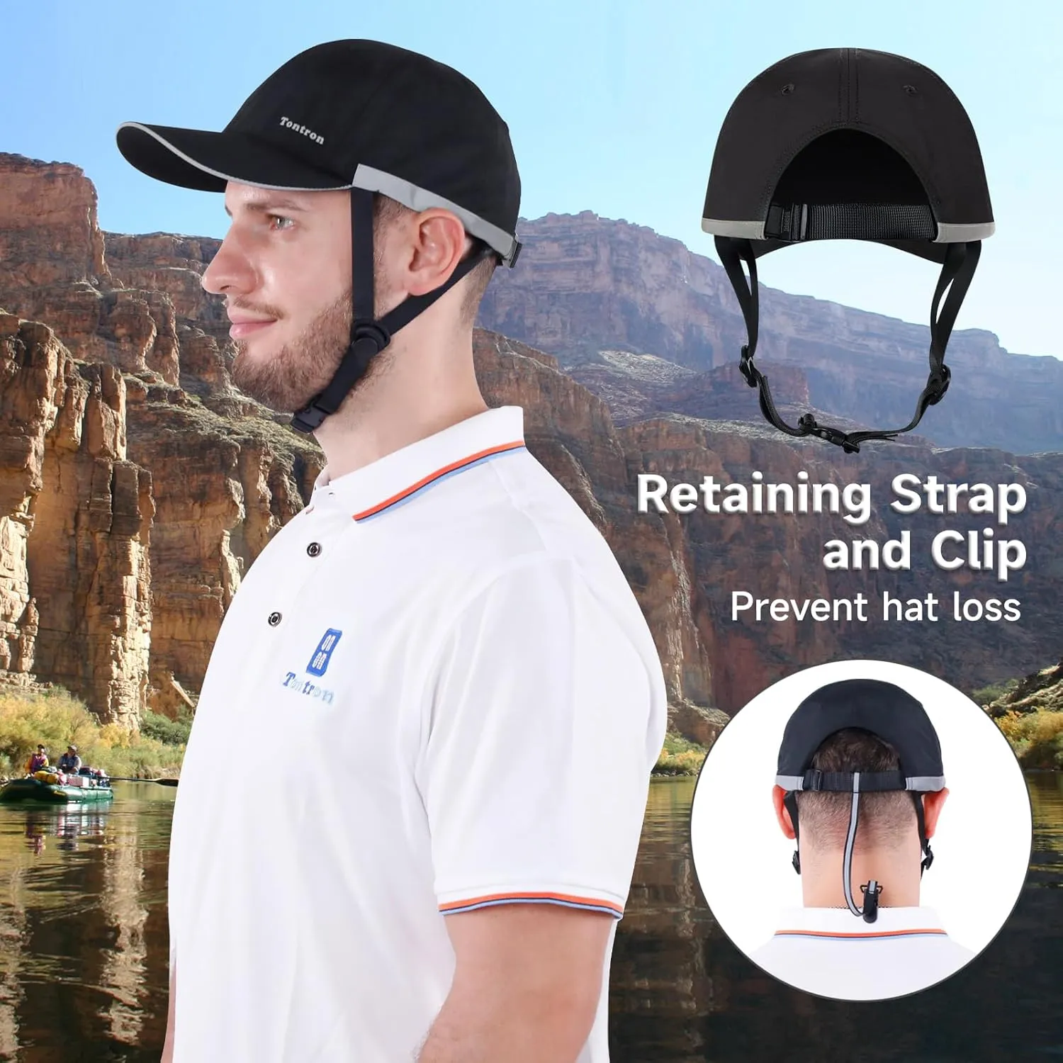 Tontron Wasumer Watersports Helmet Cap | Kayaking Bump Cap| Rafting Bump Cap| Surfing Hat | Low Profile Helmet