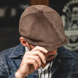 Vintage Classic Corduroy Newsboy Cap