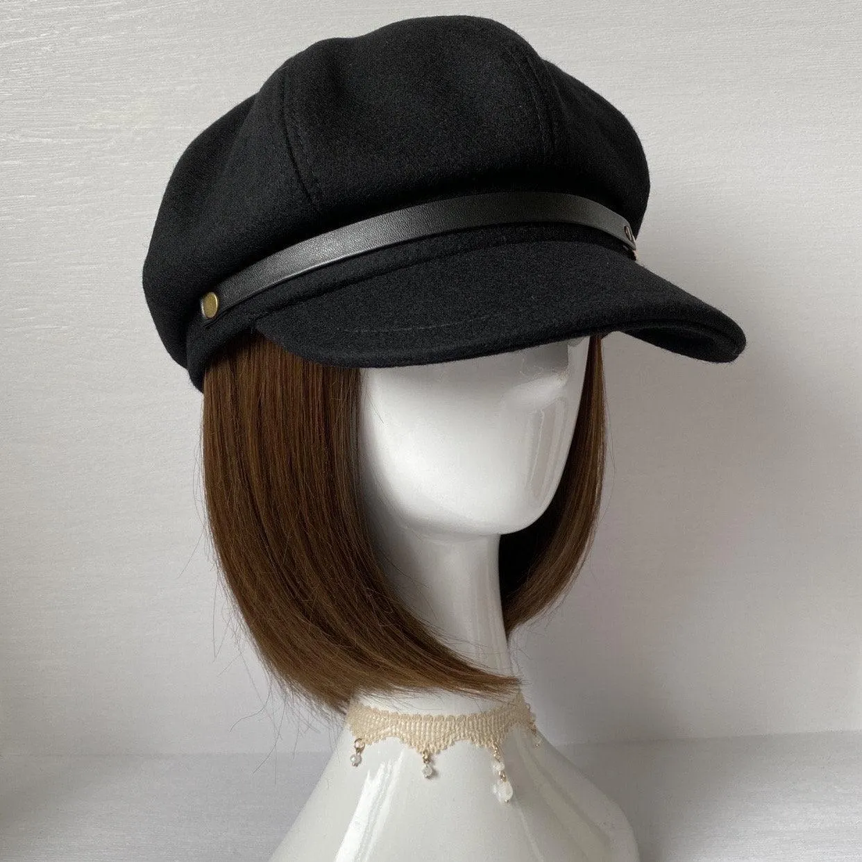 Vintage Style Newsboy Hat for Large Head Fit