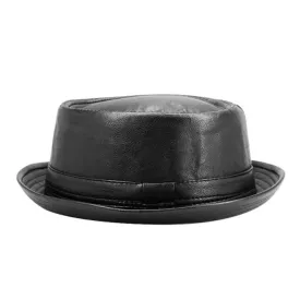 Walt Vintage Leather Porkpie Hat
