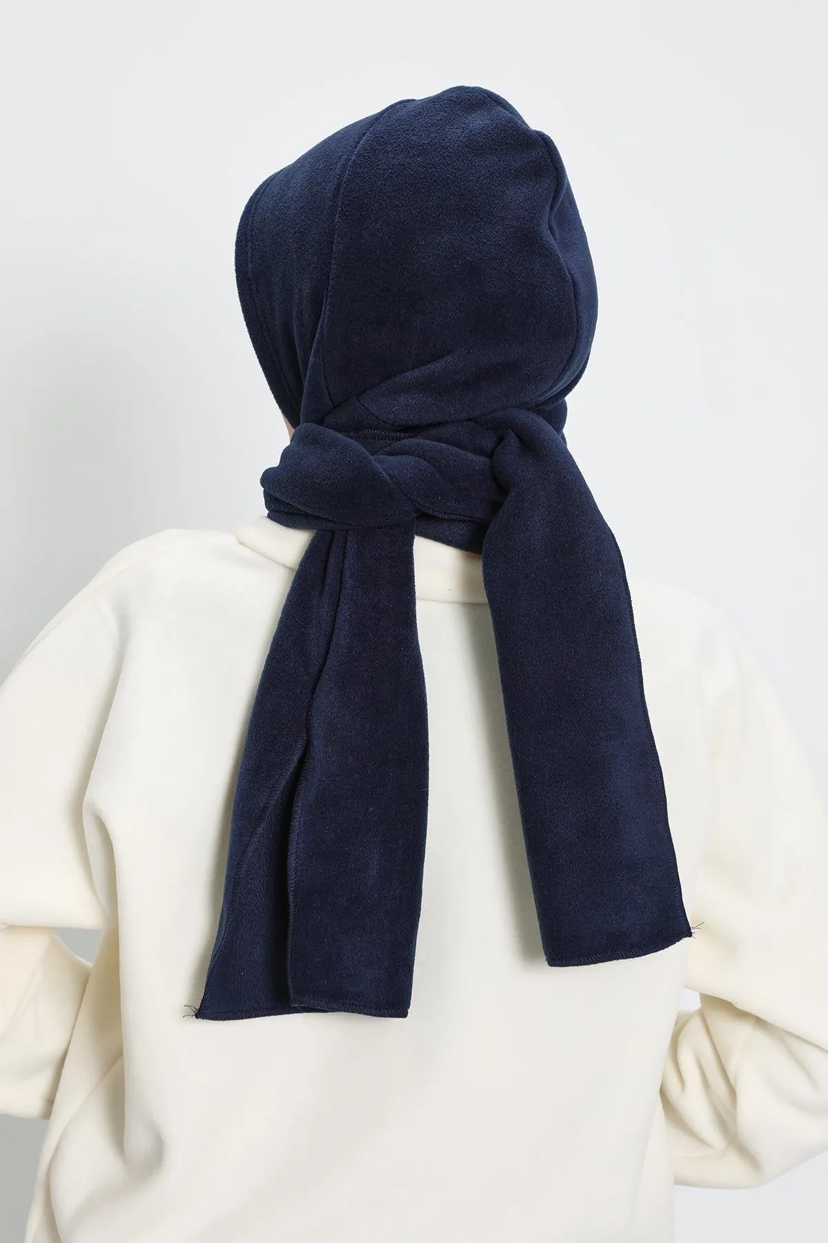 Women's Windproof Fleece Hooded Scarf with Neck Warmer, Cozy Winter Hat and Scarf Combo, All-in-One Winter Wrap,B-85PL