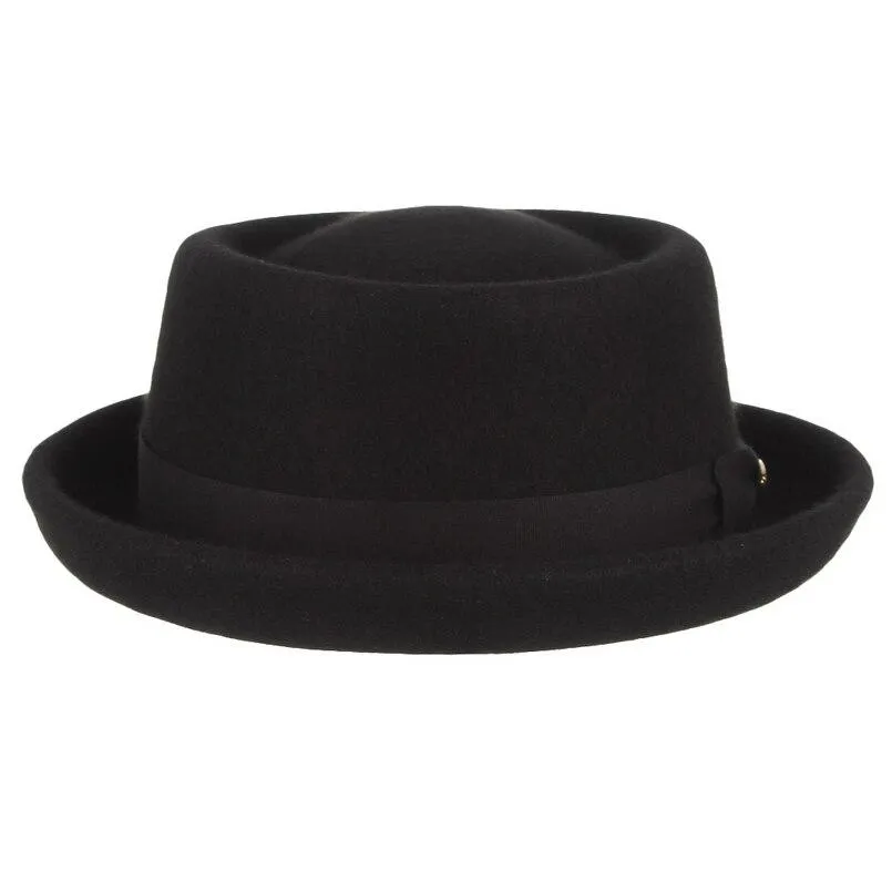 Wool Felt Crushable Pork Pie Hat