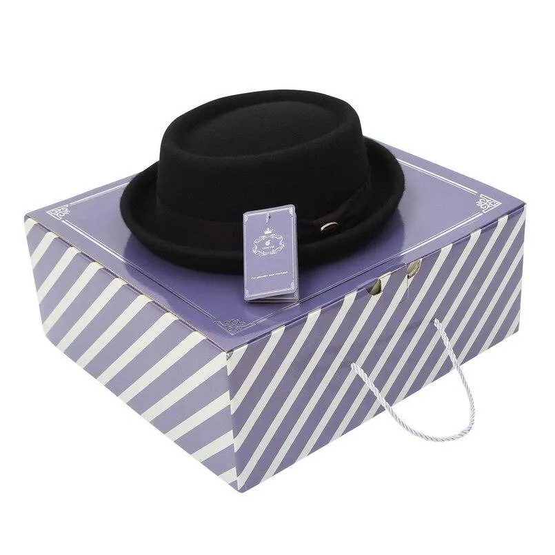 Wool Felt Crushable Pork Pie Hat