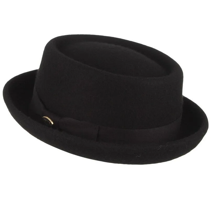 Wool Felt Crushable Pork Pie Hat
