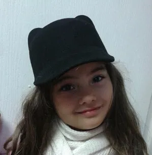 Wool Kitty Cat Ears Bowler Hat Derby Trilby Cap Girls Adult